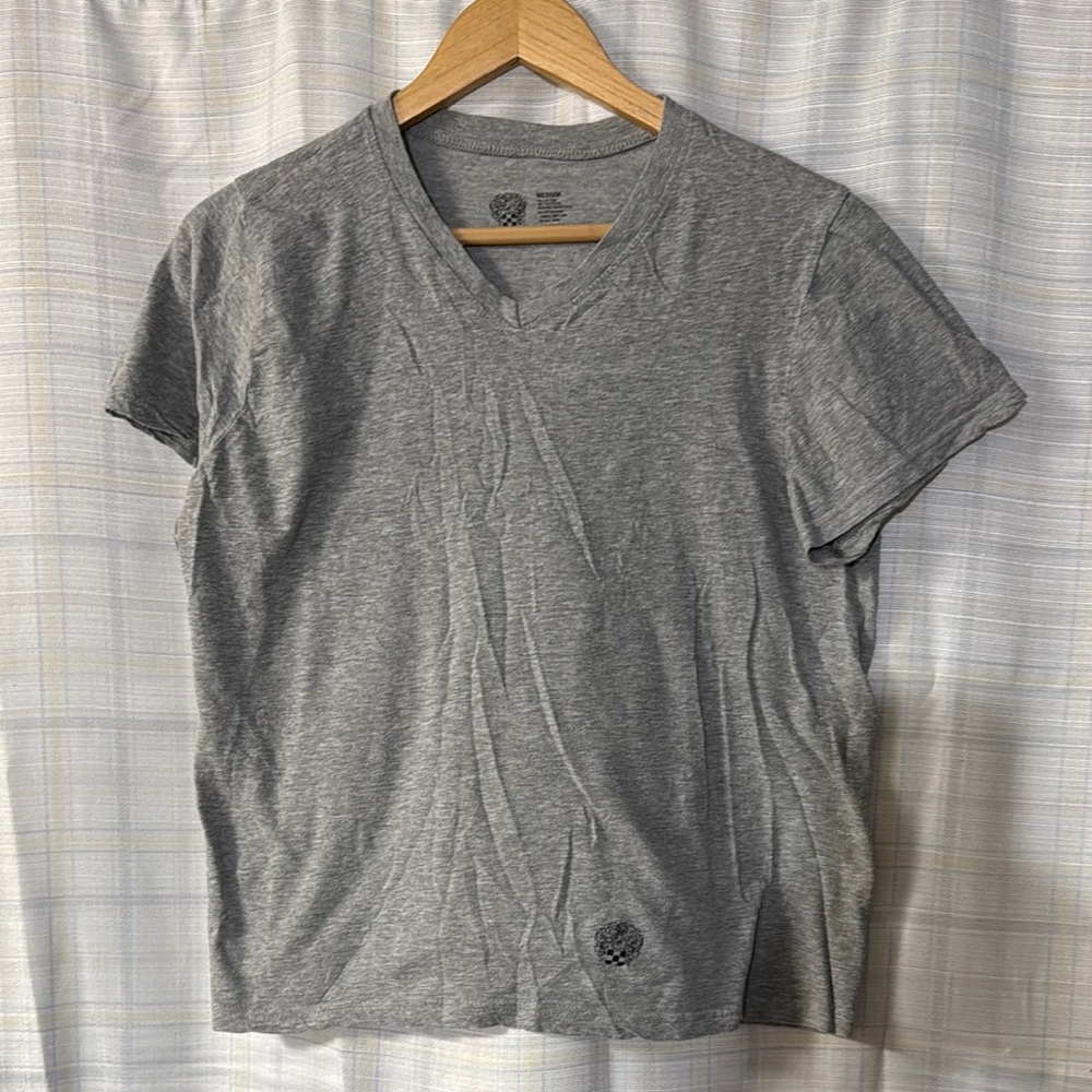 Gray V-Neck T-Shirt